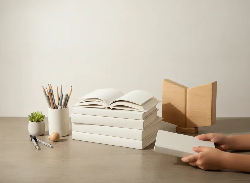 Clean modern commercial style, approachable upbeat mood, soft